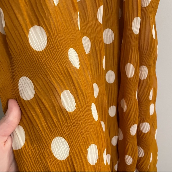 English Factory Golden Yellow Polka Dot Maxi Dress - Picture 5 of 7